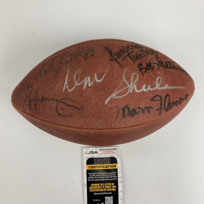 1972 Miami Dolphins Super Bowl Champs Multi Signed Football JSA COA