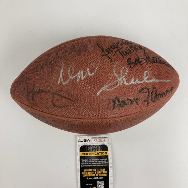 1972 Miami Dolphins Super Bowl Champs Multi Signed Football JSA COA
