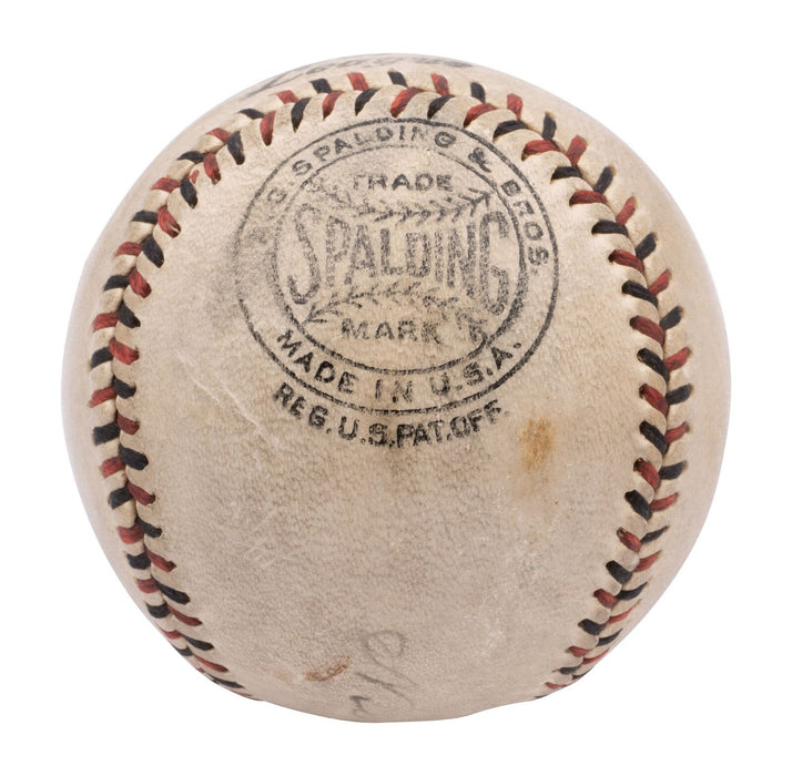 Walter Johnson Signed 1920's Baseball With Beckett COA