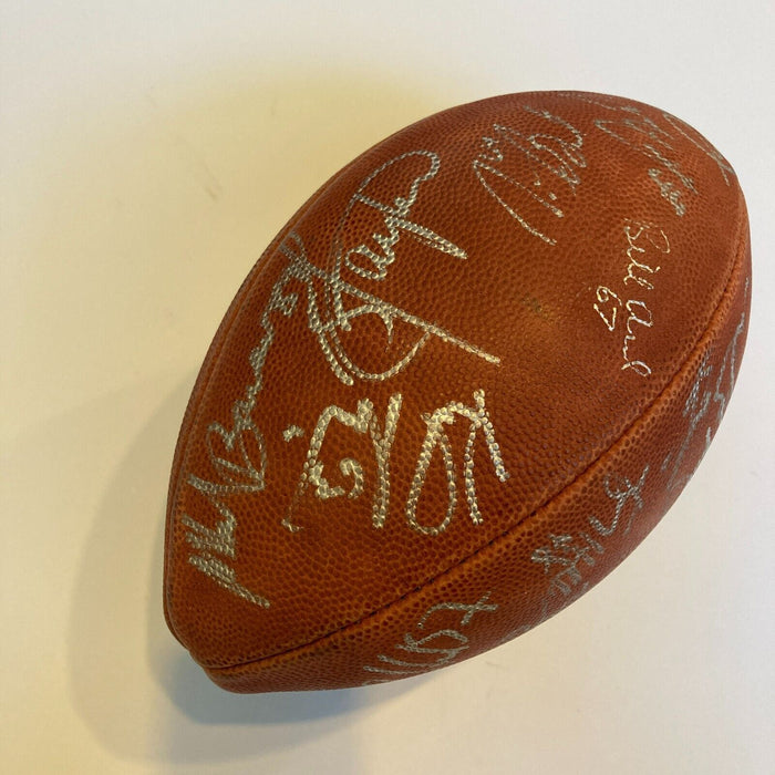 1986 New York Giants Super Bowl Champs Team Signed Wilson NFL Football Steiner