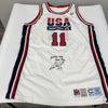 1992 Karl Malone Signed Game Issued Team USA Olympics Jersey MEARS COA & JSA