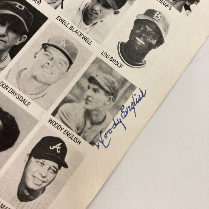 1983 All Star Game Baseball Legends Signed Scorecard Duke Snider Minnie Minoso