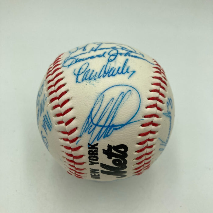1985 - 1986 New York Mets Team Signed Baseball 28 Sigs With Gary Carter