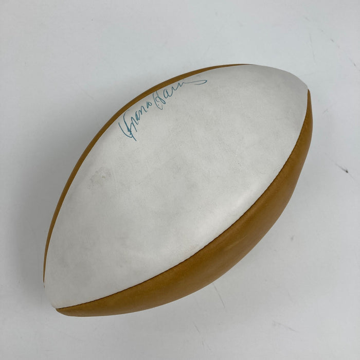 Johnny Unitas & Franco Harris Signed Vintage Spalding Football JSA COA
