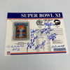 1976 Oakland Raiders Super Bowl Champs Team Signed Commemorative Patch JSA COA