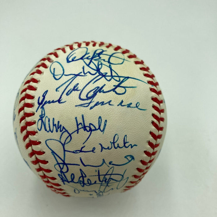 1993 Toronto Blue Jays World Series Champs Team Signed W.S. Baseball JSA COA