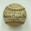 Babe Ruth Single Signed 1927 American League Baseball PSA DNA COA