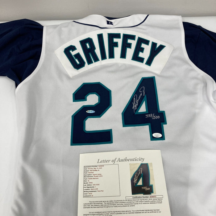 Ken Griffey Jr. Signed Authentic 1990's Seattle Mariners Russell Jersey JSA UDA