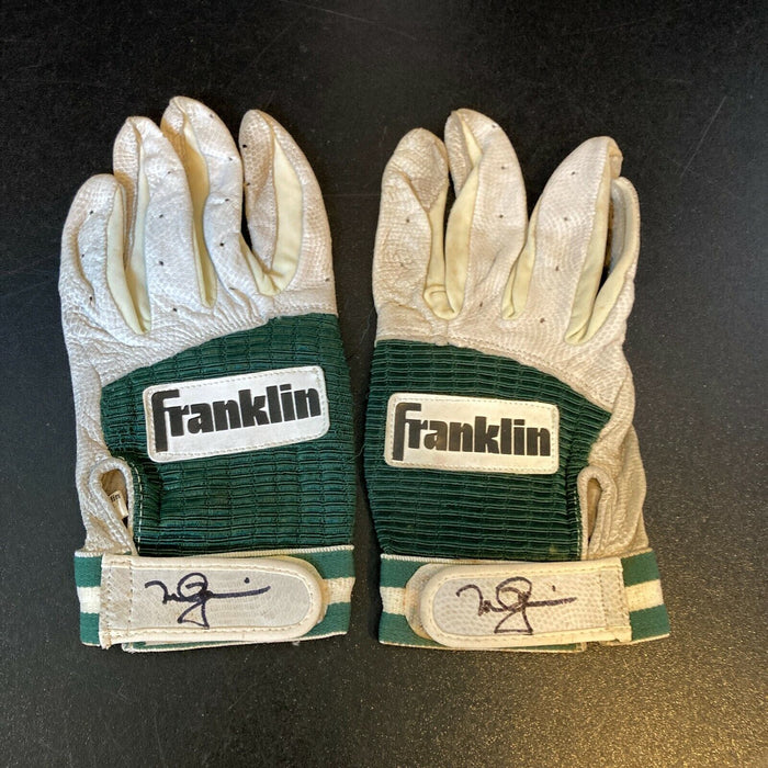 Rare Mark McGwire Signed Pair Of 1980's Game Used Batting Gloves With JSA COA