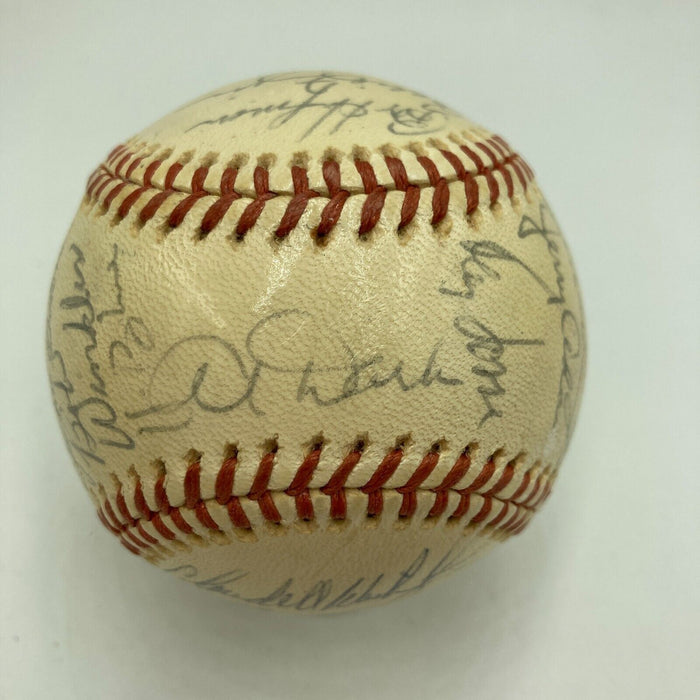 1974 Oakland A’s World Series Champs Team Signed Baseball JSA COA