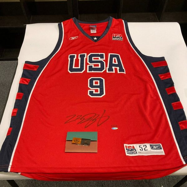 Lebron James Signed Authentic 2004 Team USA Olympics Jersey Upper Deck UDA COA