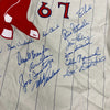 1967 Boston Red Sox AL Champs Team Signed Jersey Carl Yastrzemski 26 Sigs JSA