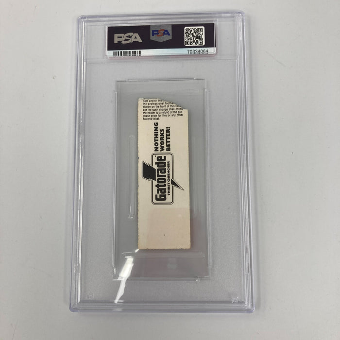 Deion Sanders Signed NFL Debut Ticket September 10, 1989 PSA DNA Auto MINT 9