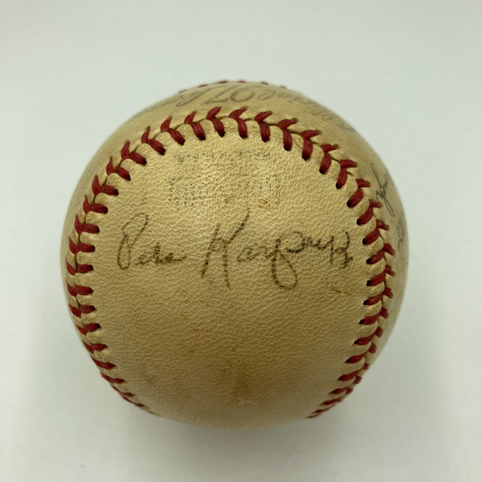 Nellie Fox Pre Rookie 1945 Lancaster Red Roses Minor League Signed Baseball JSA