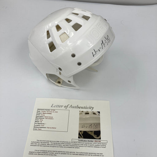 Wayne Gretzky Signed NHL Jofa Hockey Helmet JSA COA