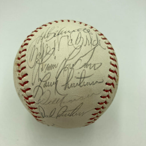 1980 Philadelphia Phillies World Series Champs Team Signed Baseball JSA COA