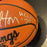 John Wooden UCLA & Bill Walton Signed Official NCAA Basketball PSA DNA Sticker