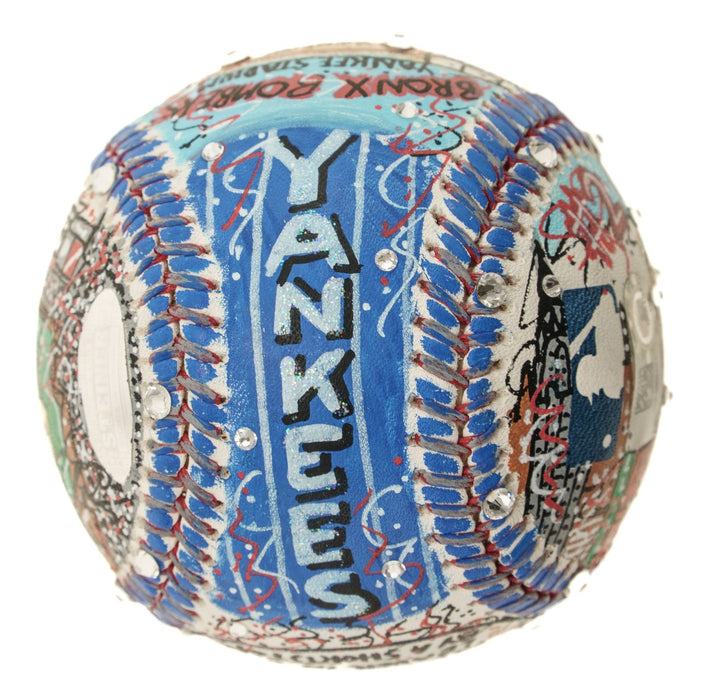Derek Jeter Signed Charles Fazzino Hand Painted Pop Art Baseball MLB & Steiner