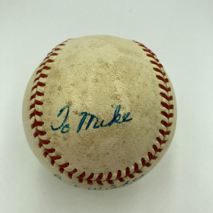 Beautiful Joe Medwick Single Signed Official National League Baseball PSA & JSA