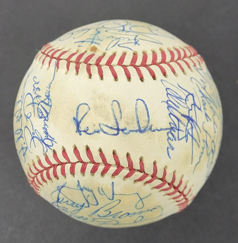 1995 Florida Marlins Inaugural Season Team Signed Baseball Beckett COA