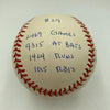 Rod Carew Signed Heavily Inscribed Career STAT Baseball Reggie Jackson COA