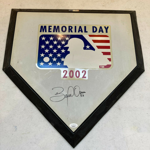 Bobby Abreu Signed 2002 Memorial Day Authentic Full Size Home Plate JSA COA
