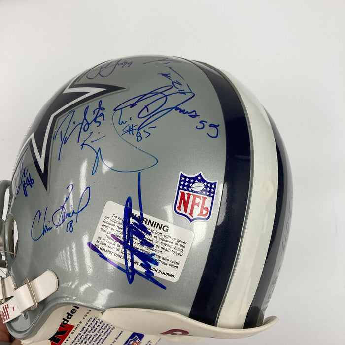 1995 Dallas Cowboys Super Bowl Champs Team Signed Authentic Helmet JSA COA
