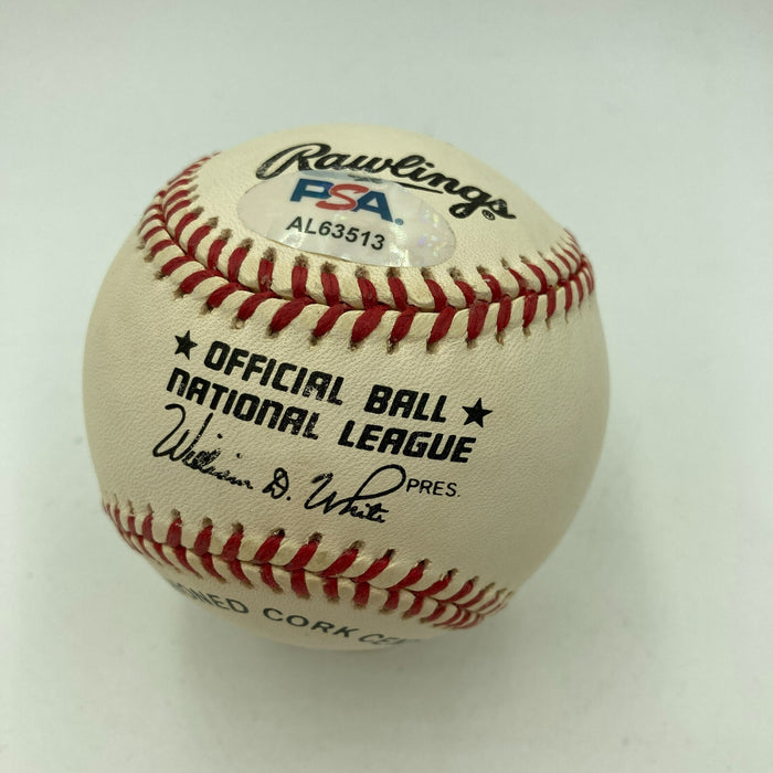Willie Mays Signed Autographed Official National League Baseball PSA DNA COA