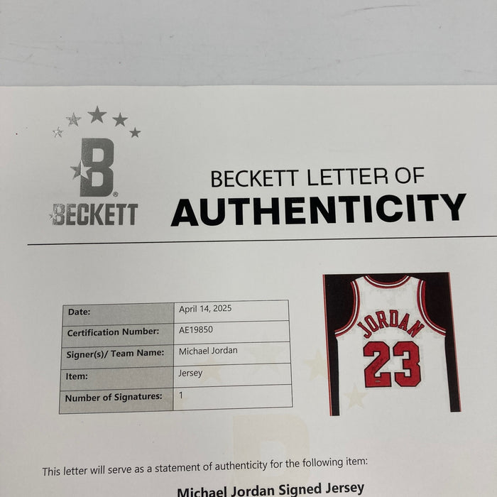 Michael Jordan Signed Nike 1997 Pro Cut Chicago Bulls Jersey UDA & Beckett COA