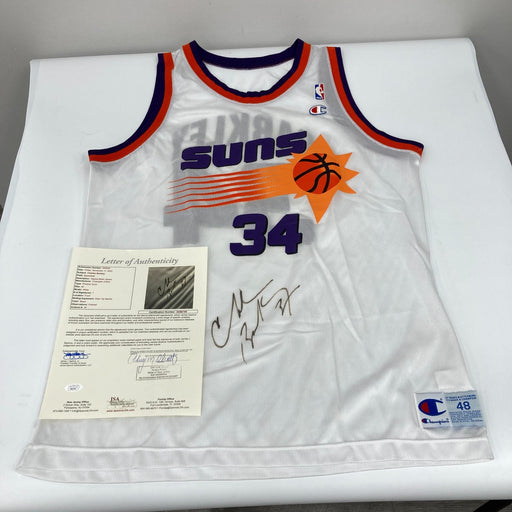 Charles Barkley Signed 1990's Authentic Phoenix Suns Champion Jersey JSA COA