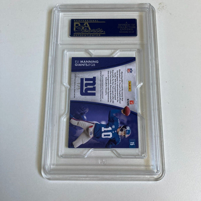 2011 Panini Certified Hometown Heroes Eli Manning Patch Auto #1/5 PSA 8.5