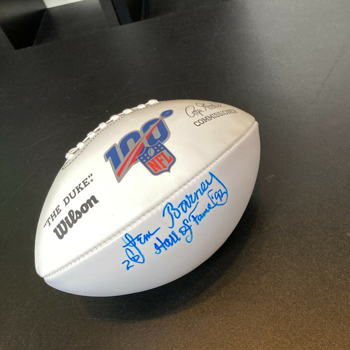 Lem Barney HOF 1992 Signed Wilson Official NFL Football PSA DNA COA