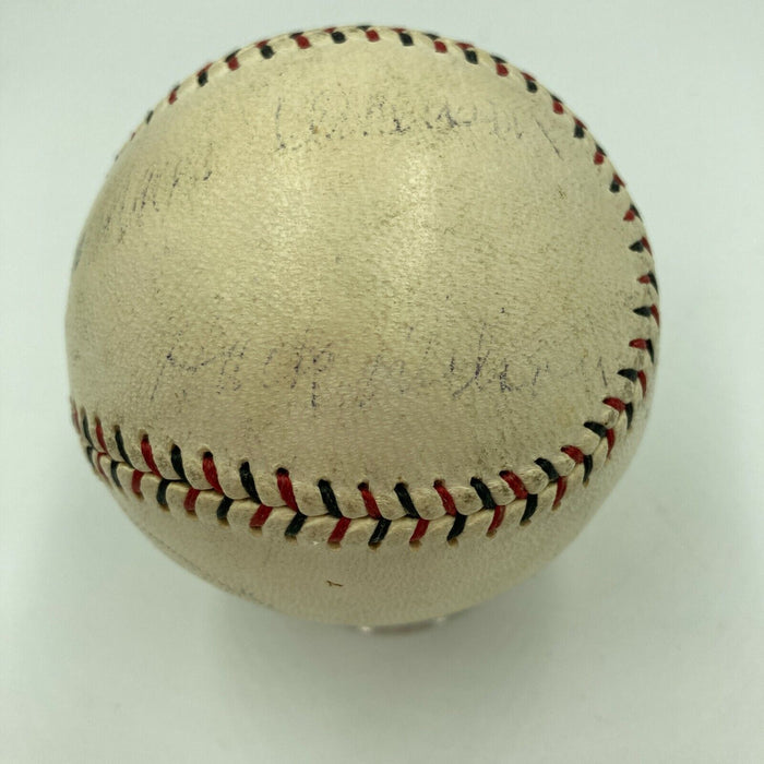 1929 Chicago Cubs Murderer’s Row Signed Baseball Hack Wilson Rogers Hornsby JSA