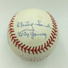 Derek Jeter Yogi Berra Mattingly Ford Rizzuto Yankees MVP's Signed Baseball PSA