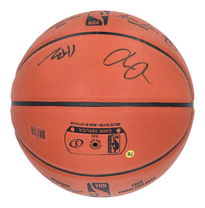 2020-21 Golden State Warriors Team Signed Basketball Stephen Curry PSA DNA COA