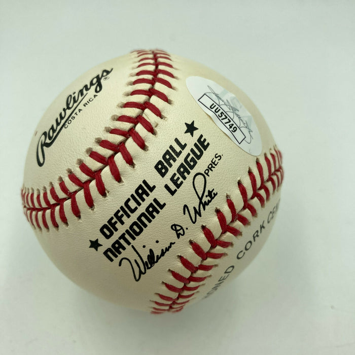 Barney Serrell Signed Official Major League Baseball Negro League Legend JSA