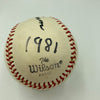 George Bamberger & Charlie Grimm Signed Vintage Baseball JSA COA