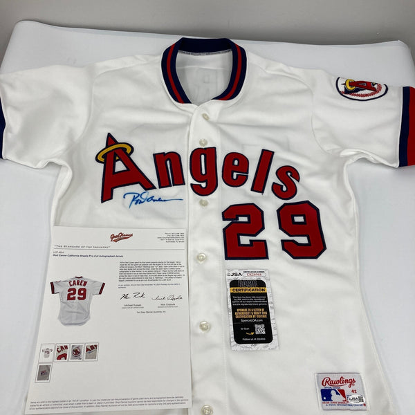 Rod  Jersey Signed Rawlings California Angels Pro Cut Game Jersey JSA COA