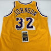 Magic Johnson Signed Pro Cut 1992-93 Los Angeles Lakers Jersey With JSA COA