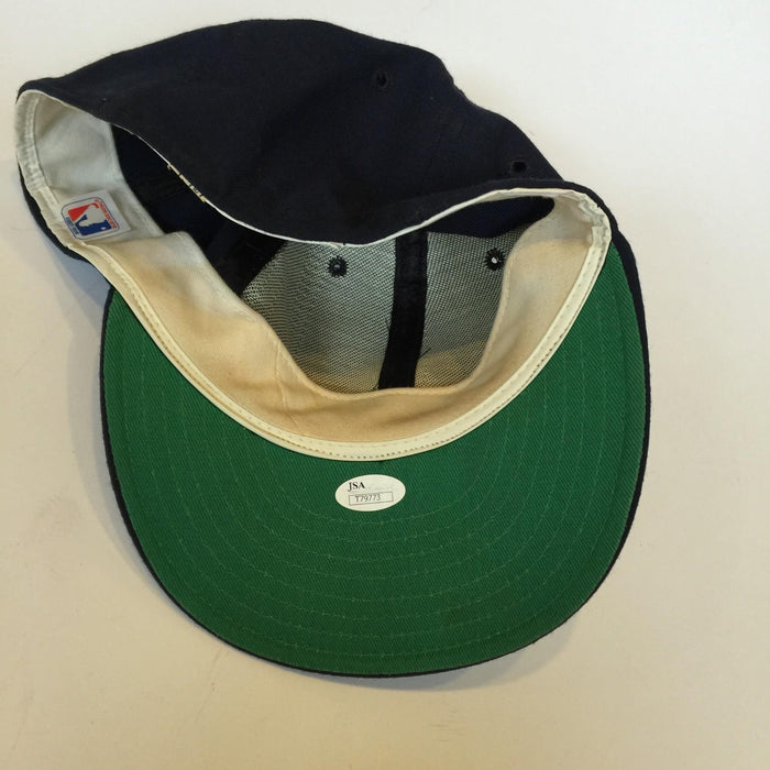 1980's Alan Trammell Signed Game Issued Detroit Tigers Hat With JSA Sticker