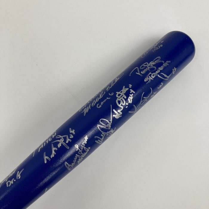 1986 New York Mets World Series Champs Team Signed Bat With Inscriptions Steiner