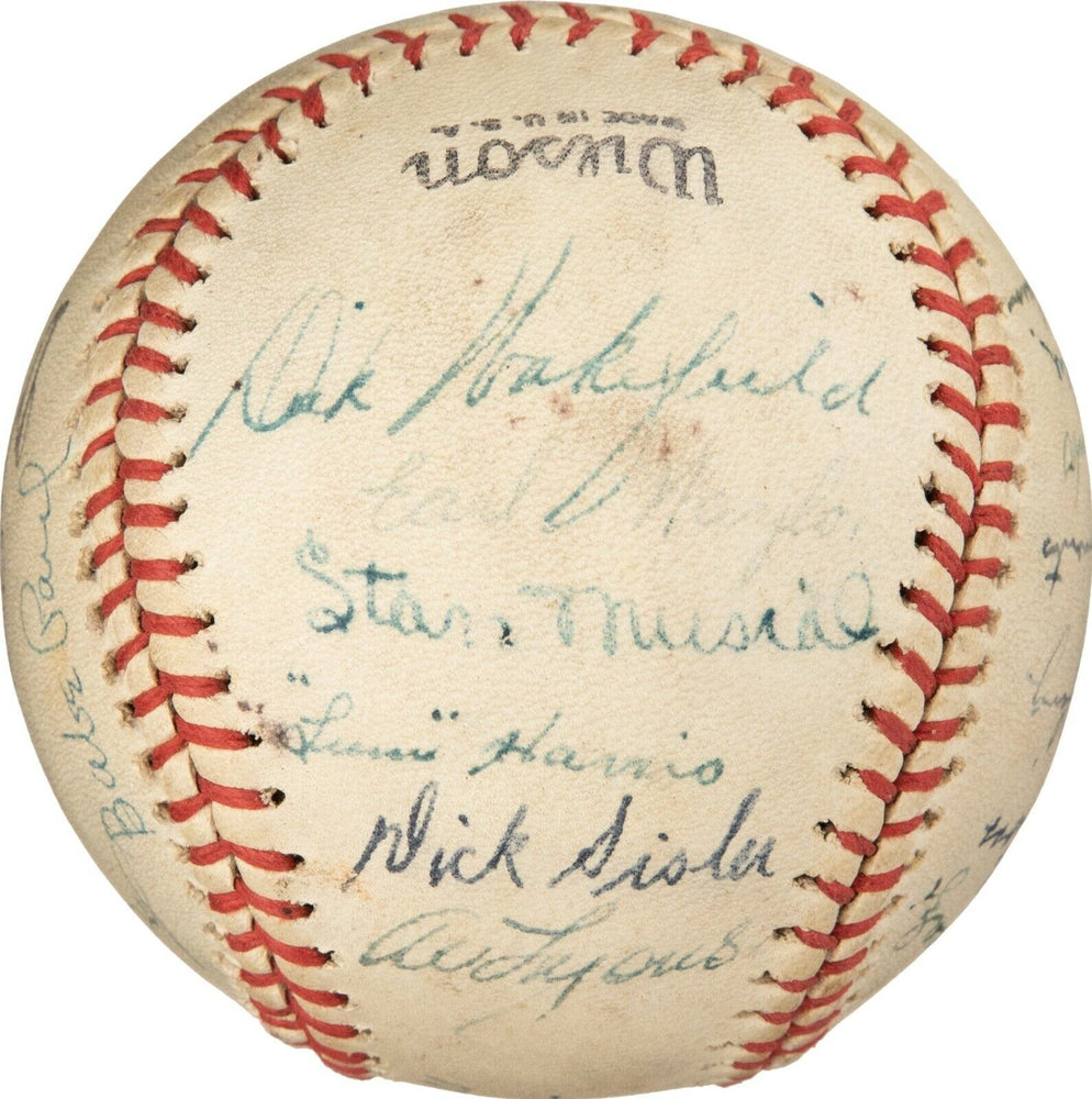 Earliest Known 1939 Stan Musial Pre Rookie All Star Game Signed Baseball PSA DNA