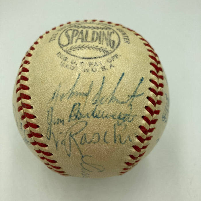 1953 New York Yankees World Series Champs Team Signed Baseball Mickey Mantle JSA