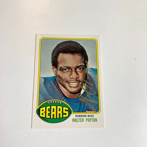 1976 Topps Walter Payton Signed RC Rookie Football Card PSA DNA COA (1998)