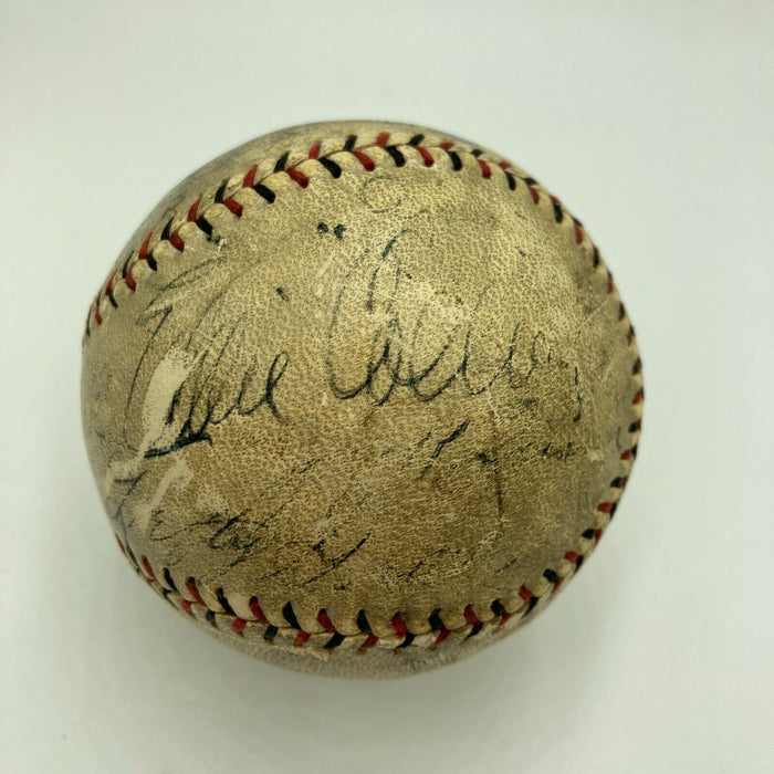 Babe Ruth Lou Gehrig Jimmie Foxx George Sisler Eddie Collins Signed Baseball PSA