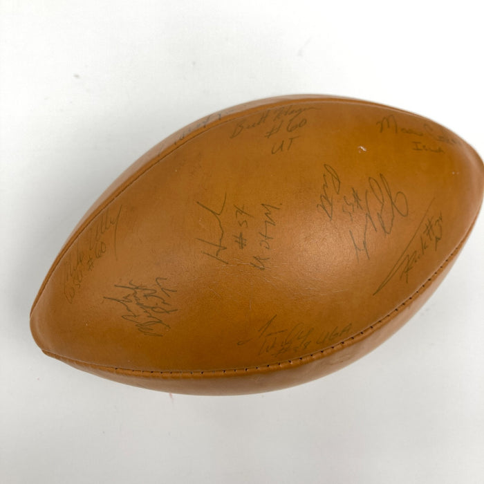 Barry Sanders Deion Sanders Rookie 1988 All America Team Signed Football JSA COA