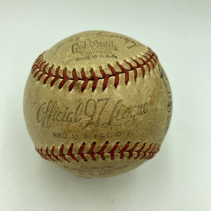 Ted Williams 1945 World War 2 Pearl Harbor Navy All Stars Signed Baseball JSA