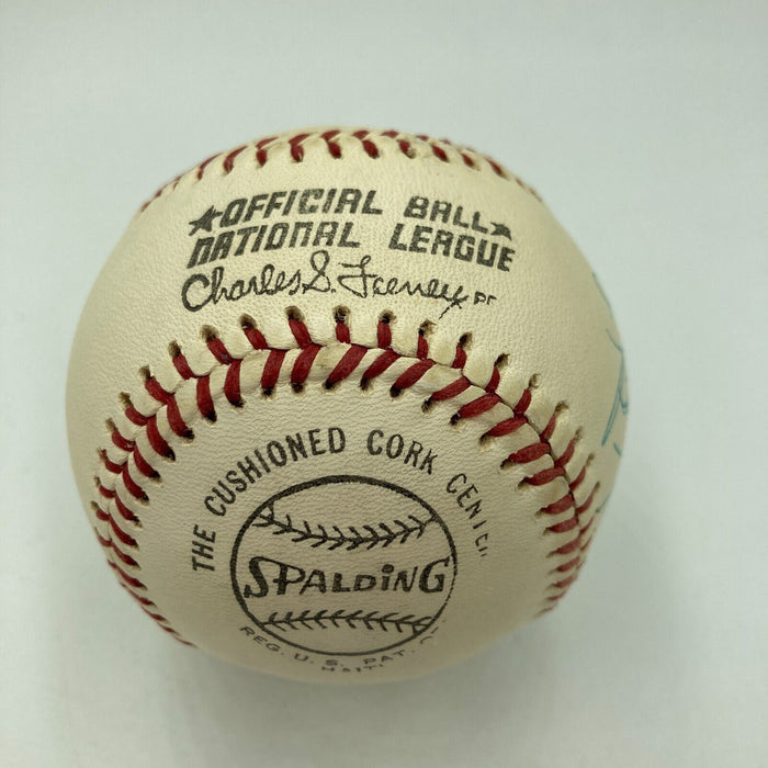 Mike Garrett Signed Vintage National League Baseball Heisman Trophy Winner JSA