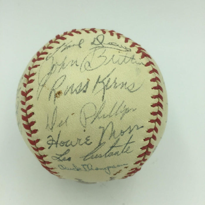 Nice 1949 Philadelphia Phillies Team Signed Baseball Whiz Kids With Beckett COA