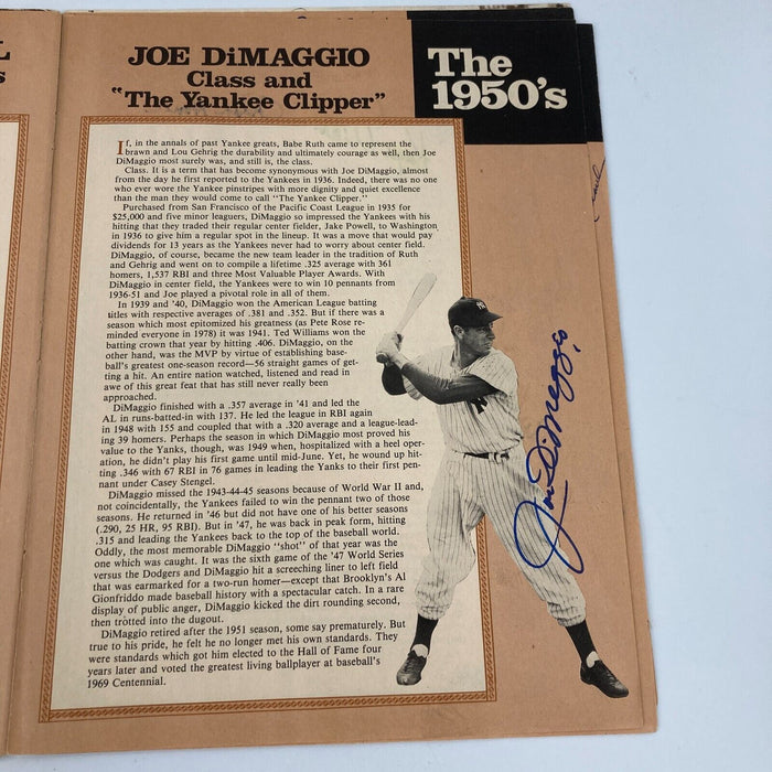 New York Yankees Signed Book 200+ Sigs! Mickey Mantle Roger Maris Joe Dimaggio